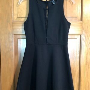 Forever 21 black skater skirt dress